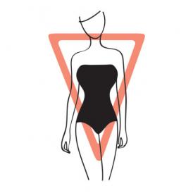 سلسلة أشكال جسم المرأة: المثلث المقلوب